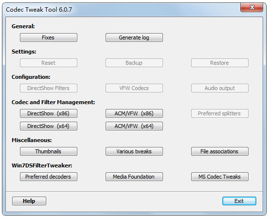 K-Lite Codec Tweak Tool(޸) V6.0.7 ɫ