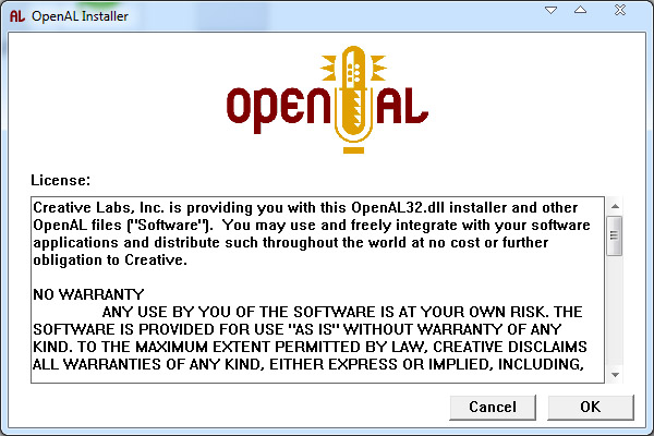 OpenAL(Ч) V2.0.7