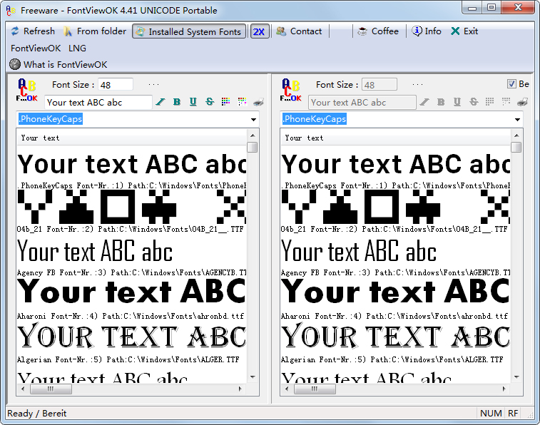 FontViewOK() V4.41 ɫ