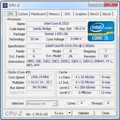 Cpu-Z(CPU) V1.78 Ӣɫ