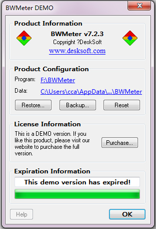 BWMeter() V7.2.3