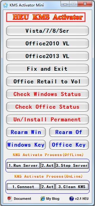 KMS Activator Mini(Win8) V2.1 Ӣɫ