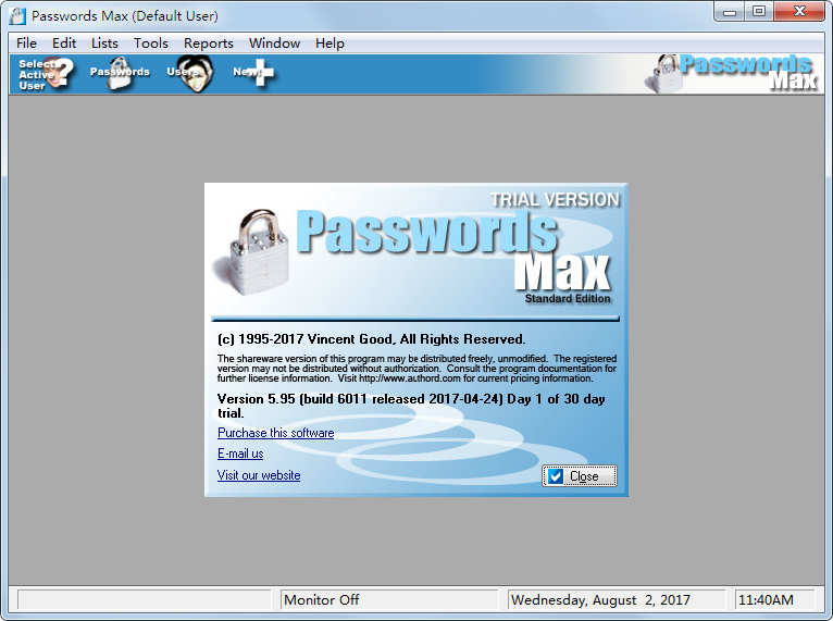 Passwords Max() V5.95.6011