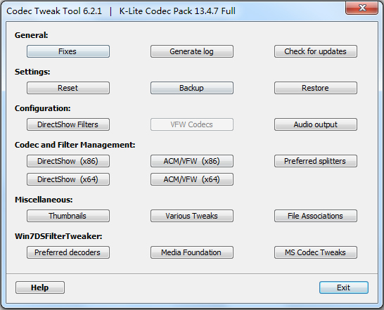 K-Lite Codec Pack Full(ȫܽ) V13.4.7 Ӣİװ