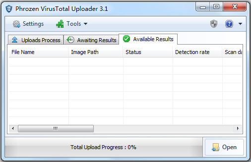 Phrozen VirusTotal Uploader(߲鶾) V3.1 ӢѰ