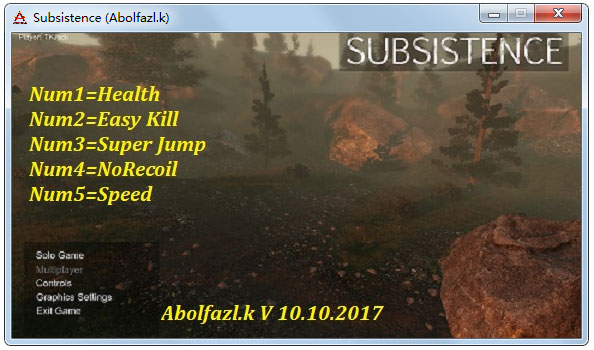 SUBSISTENCE޸ V10.10.2017 ɫ