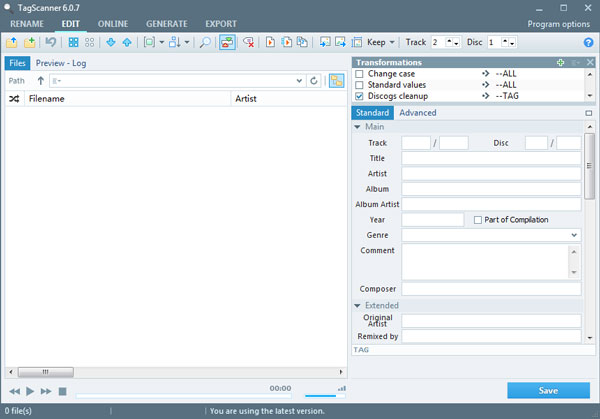 TagScanner(MP3ǩ༭) V6.0.7 ɫ