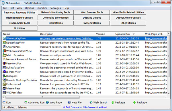 NirLauncher(NirSoft) V1.19.82 ɫЯ