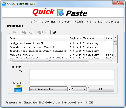 QuickTextPaste(ճı) V3.13 ɫ