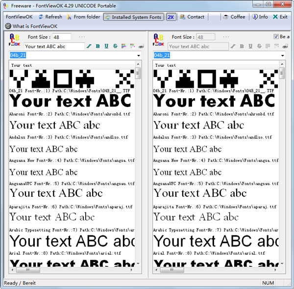 FontViewOK() V4.29 ɫ
