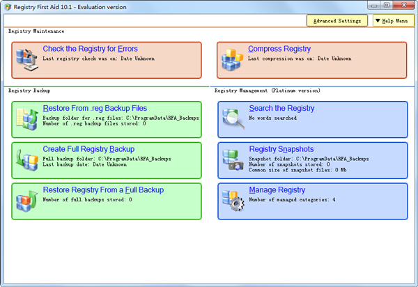 Registry First Aid(ע����޸�����) V10.1.0.2297 Ӣ�İ�