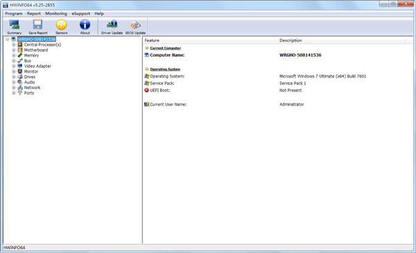 HWiNFO64(ϵͳ��Ϣ�������) V5.25.2855 Ӣ����ɫ��