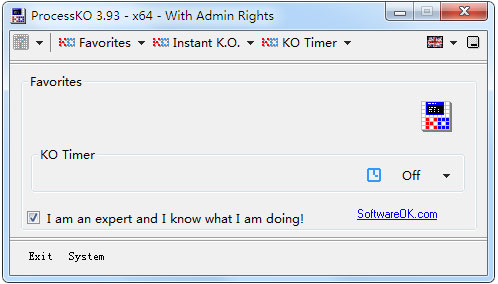 ProcessKO(进程关闭软件) V3.93 多国语言绿色版