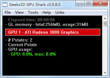 GPU Shark(显卡识别监测工具) V0.9.8.0 绿色便携版