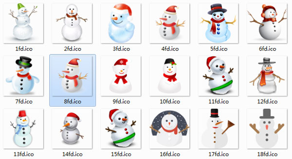 雪人精美可爱图标 V1.0 绿色版
