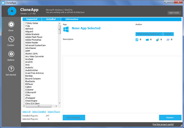 备份软件设置数据(CloneApp) V1.17.760 绿色版