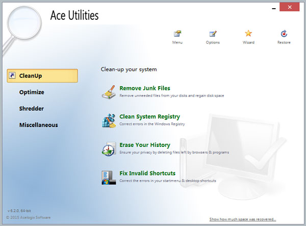 Ace Utilities(清理系统垃圾工具) V6.2.0