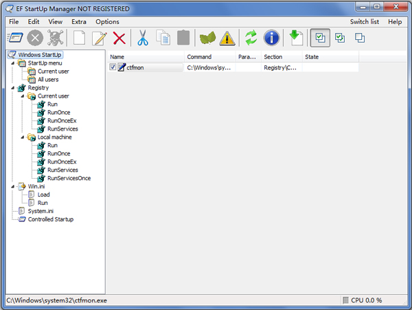 EF StartUp Manager() V6.30