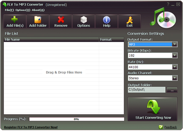 Flv to MP3 Converter(flvתmp3) V1.0