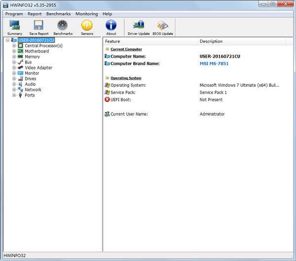 HWiNFO32(ڴ⹤) V5.35.2955 Ӣɫ