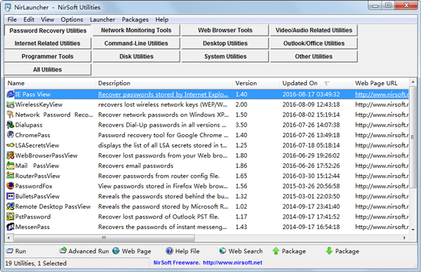 NirLauncher(NirSoft) V1.19.101 ɫЯ