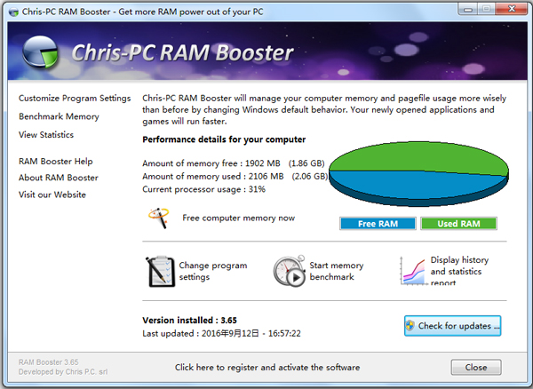 Chris-PC RAM Booster(ڴŻ) V3.65