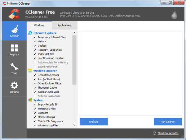 CCleaner(ϵͳ) V5.22.5724 ɫ