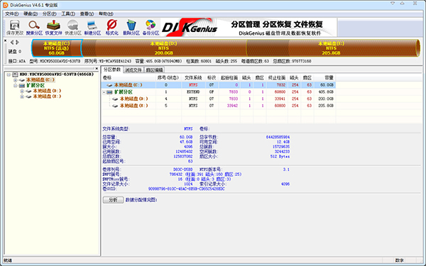 DiskGenius V4.6.1 רҵ ɫ