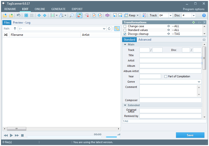 TagScanner(MP3ǩ༭) V6.0.17 ɫ