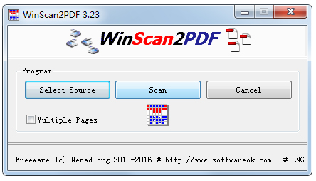 WinScan2PDF(PDFĵת) V3.23 ɫ