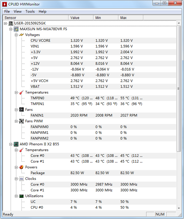HWMonitor(CPU ) V1.30