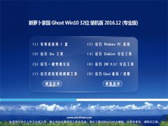 ܲ԰Ghost Win10 X32 רҵ v2016.12(輤)