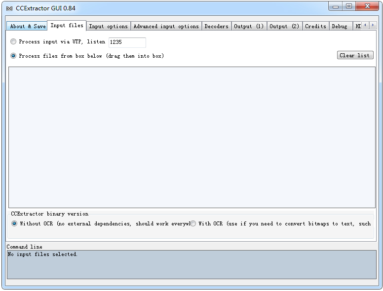 ccextractor(Ļȡ) V0.84