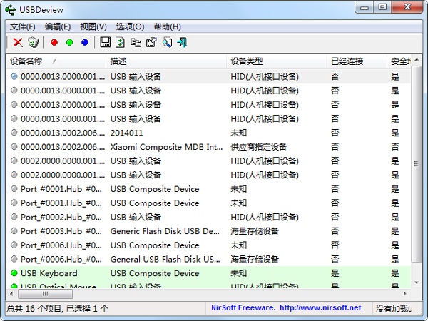 USB豸(USBDeview) V2.62 ɫİ