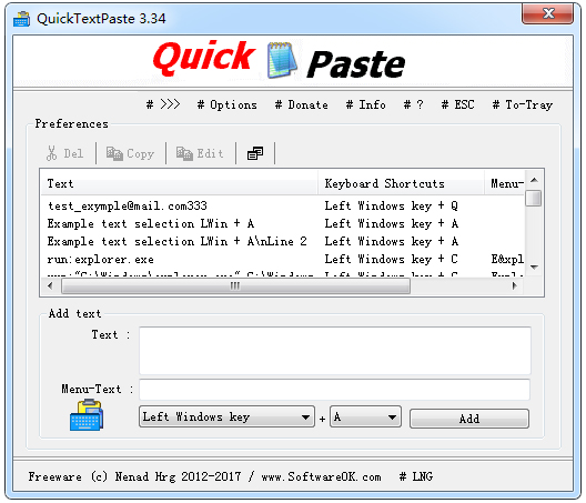 QuickTextPaste(ճı) V3.34 ɫ