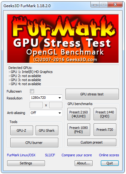 Furmark(Կ) V1.18.2.0