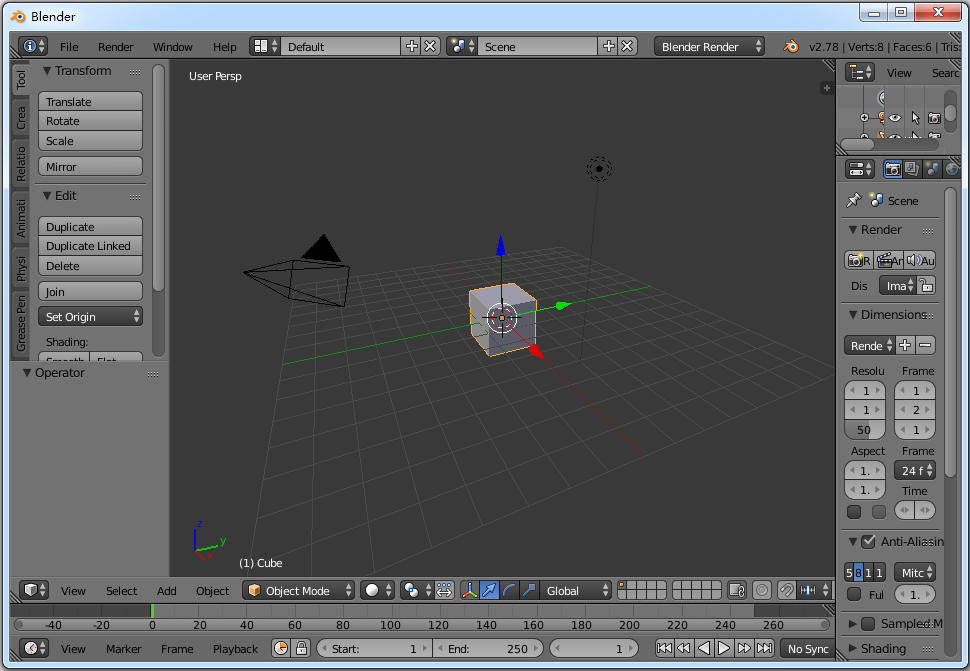 Blender x32(3Dͼ) V2.78b Ӣİ