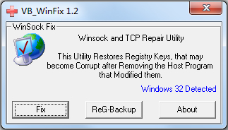 WinsockxpFix(TCP/IP޸) V1.2 ɫ