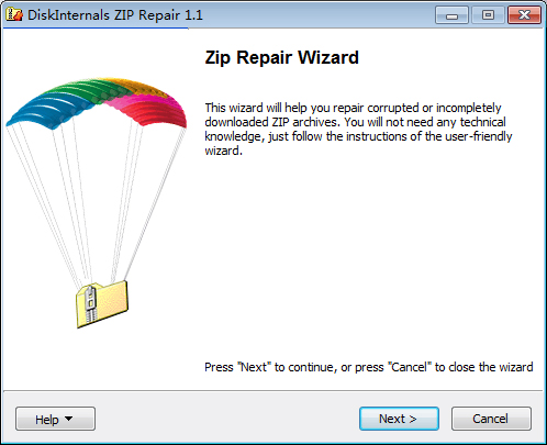 ZIPļ޸(DiskInternals ZIP Repair) V1.1